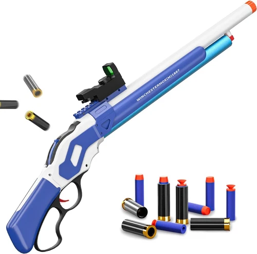 Shotgun Outdoor Soft Bullet Toy Gun with Shell Ejecting Air Soft Bullet Game Gun - Picture 14 of 35