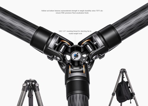 Leofoto LSR-284C Light Weight Carbon Fiber Flip Lock Tripod - 第 8/12 張圖片