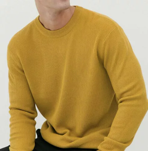 Next mens shop mustard jumper