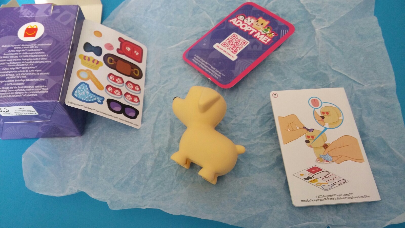 McDonald's 2023 Adopt me! Toy Dog Figure Happy meal Mcdonalds New eBay
