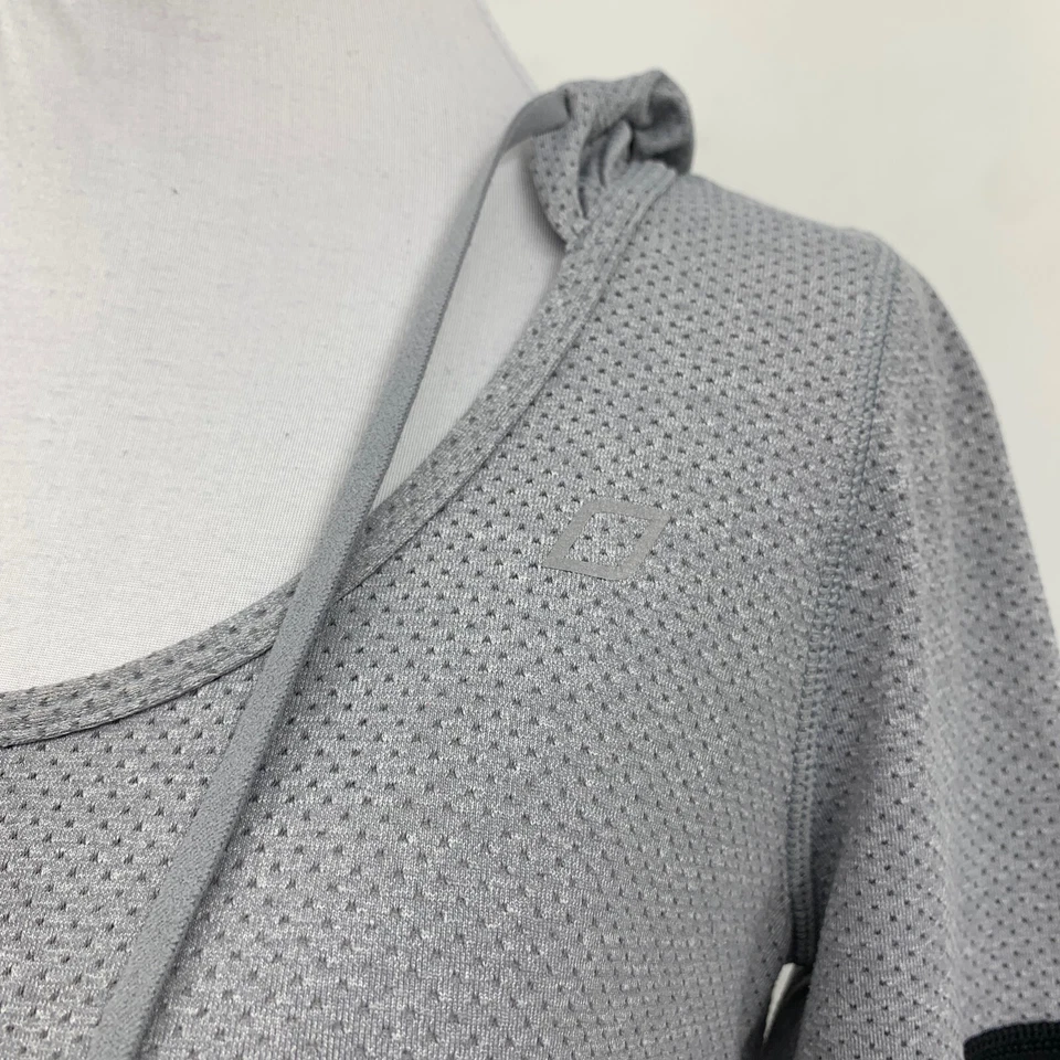 Sudadera con Capucha Lorna Jane Para Mujer S Pequeña Gris Negra Manga Larga Cuello Redondo Pullover Foto 4 de 4