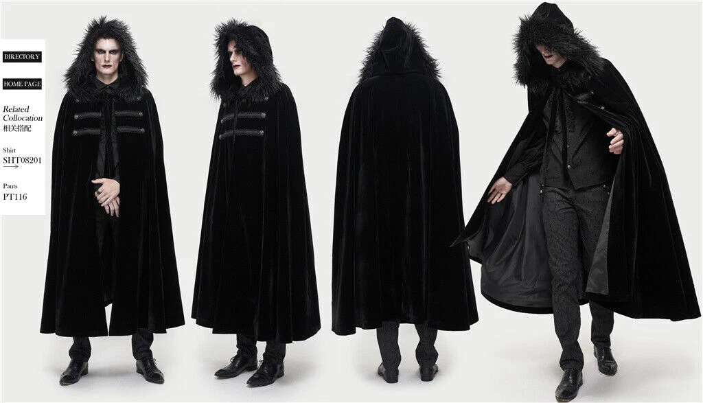 Faux fur store cloak mens