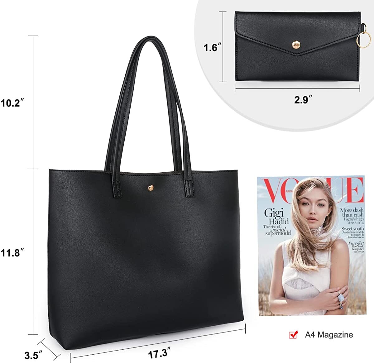 Borsa Tote Trapuntata Montana West In Pelle Vegana, Con Tracolla E Tasche, Colore Earthen - 4