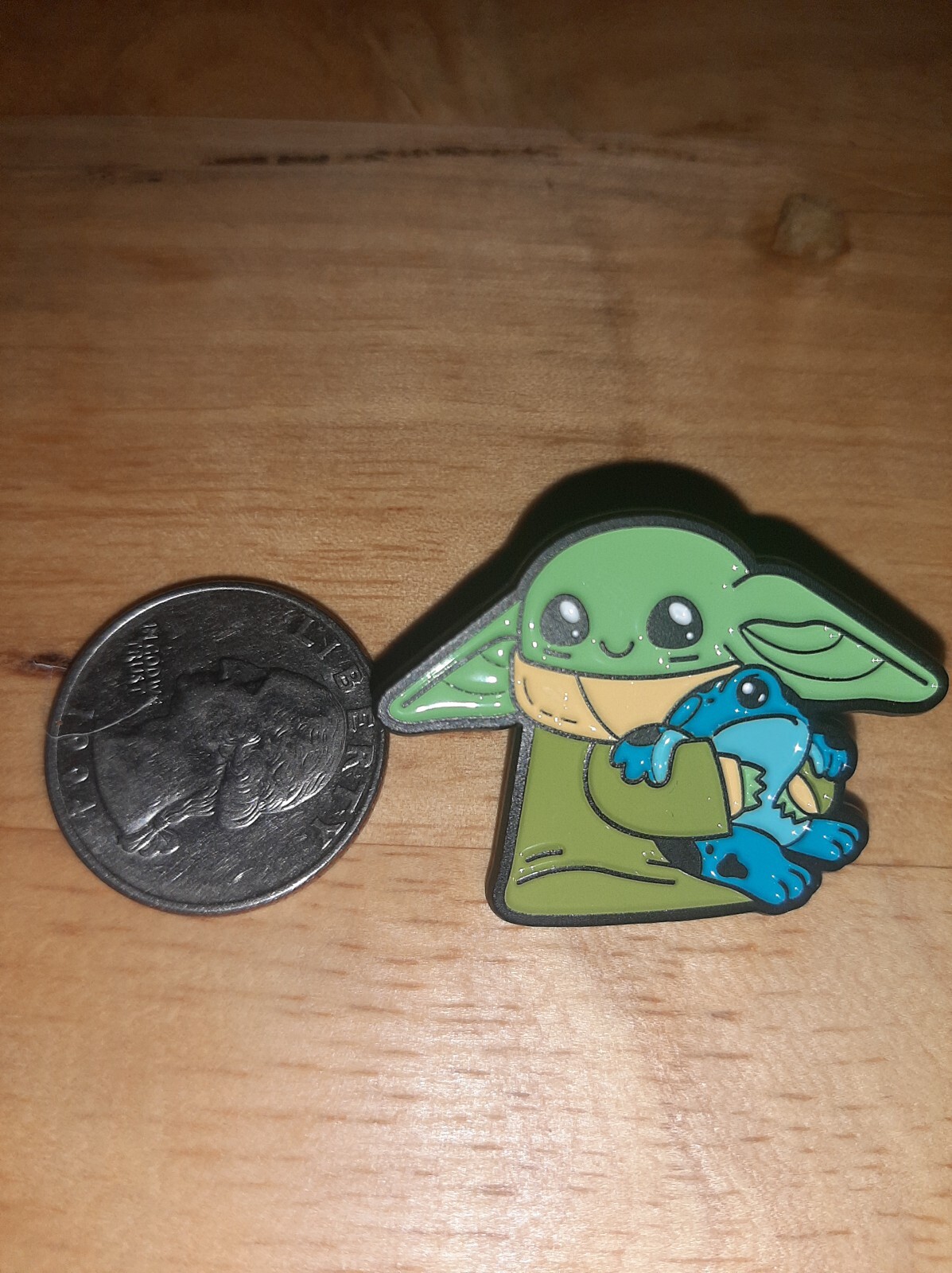 Star Wars The Mandalorian Grogu Baby Yoda Frog Cute Limited Exclusive Enamel Pin