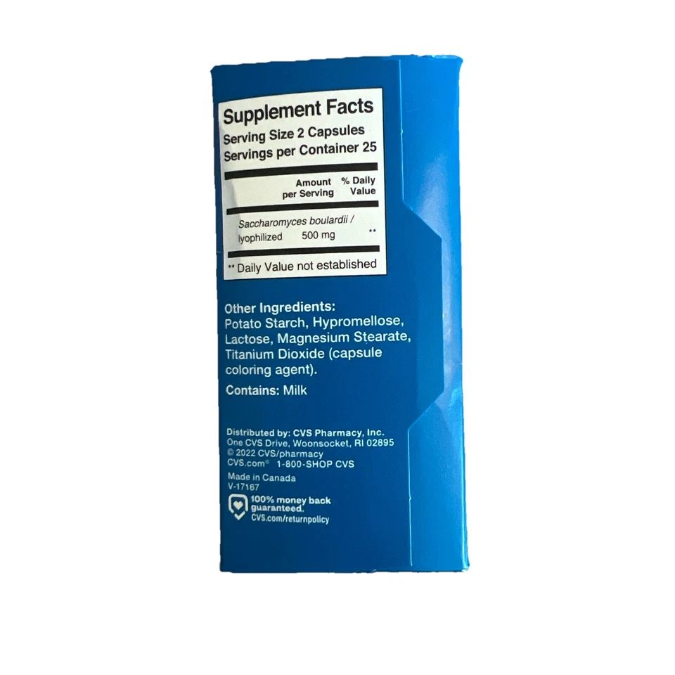 Пищеварительная пробиотическая пищевая добавка CVS 50 срок годности: 03/2026 - Изображение 2 из 4