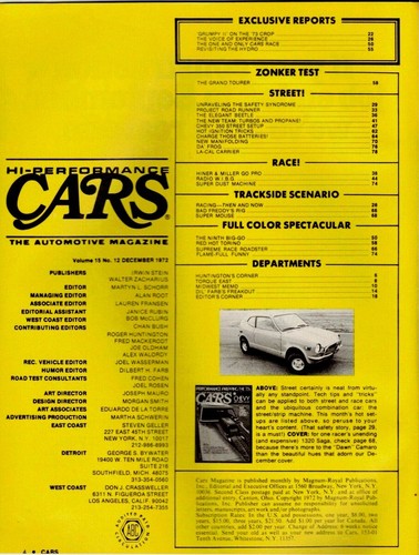 1972 Plymouth Road Runner project, 1973 Ford Gran Torino vintage Cars Magazine - Imagen 2 de 2