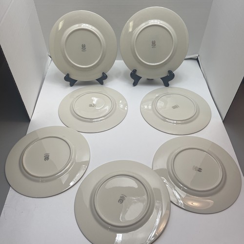 Vintage Lenox Westfield Salad Dessert Plate Ivory w/ Gold Rim Wheat Set of 7 - Picture 9 of 10