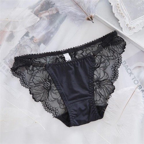 Sexy Transparent Panties Women Mesh Lace Solid Briefs Casual Seamless Unde&$6 - Picture 6 of 10