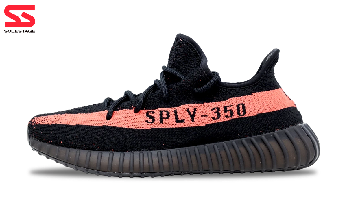 Hot Selling Yeezy 350 Boost V2 Black and Red Color Supreme Sports