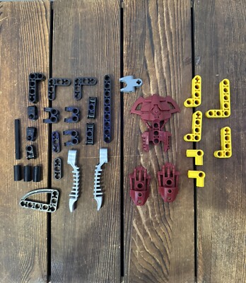 LEGO BIONICAL PARTS LOT Red Bionical Body Misc Parts