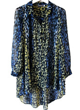 Mint Velvet Animal Print Oversized Shirt UK S Blouse BNWOT