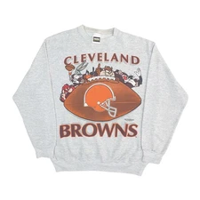 1994 90s NFL Cleveland Brown's Warner Bros Crewneck Sweatshirt RM2281