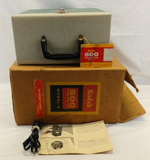 Vintage Kodak 500 Slide Model B WORKING Projector BOX MANUAL CORD TESTED