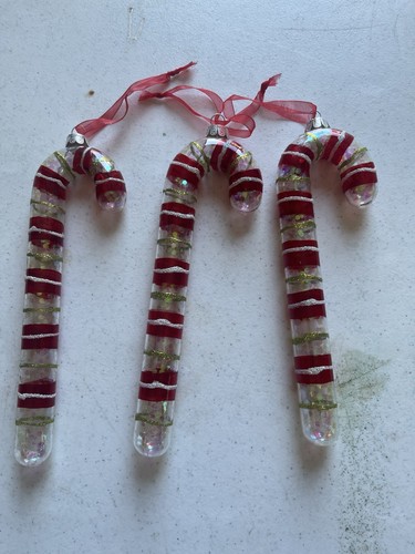 Glas Zuckerstange Weihnachtsschmuck 3er Set - Bild 2 von 6