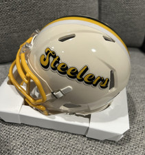Pittsburgh Steelers James Harrison Signed Retro Mini Helmet COA Autographed
