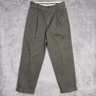 Vintage Polo Ralph Lauren Pants Men 30x30 Andrew Cuffed Chino Trouser Ivy League
