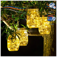Solarlampen 30 LED Wetterfest HäNgend Lichterkette Gartendeko AußEn Patio