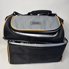 New THERMOS Soft Lunch Lugger Insulated Dual Compartments Bag Carry Picnic