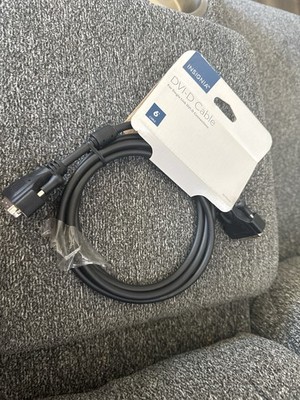 Insignia - 6' Ft Single Link DVI-D Cable - Black Model: NS-PI06501 - BRAND NEW  