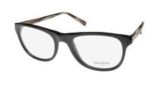 NEW VERA WANG LUXE ENIDE EYEGLASS FRAME 51-18-135 BLACK OVAL PLASTIC WOMENS