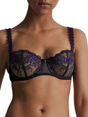 Aubade Halbschalen BH A Fleur de Toi ungepolstert Demi Sheer BHs Luxus Dessous