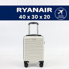 40x30x20 Cabin Suitcase Ryanair Approved Underseat 4 Wheel Detachable Luggage