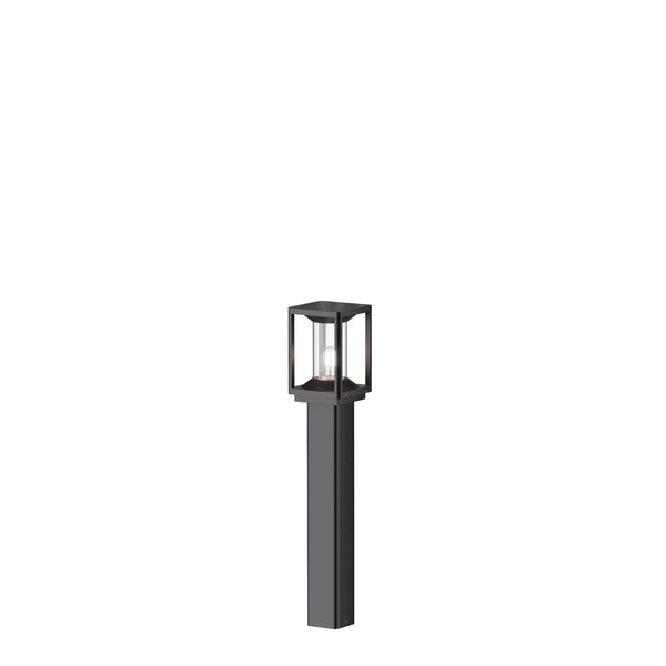 Stehlampe Wegeleuchte AußEn 75 Cm Hoch IP54 Graphit E27 Aluminium Modern Garten-image