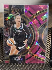 2024 Panini Select WNBA Pink Cracked Ice Premier Alysha Clark