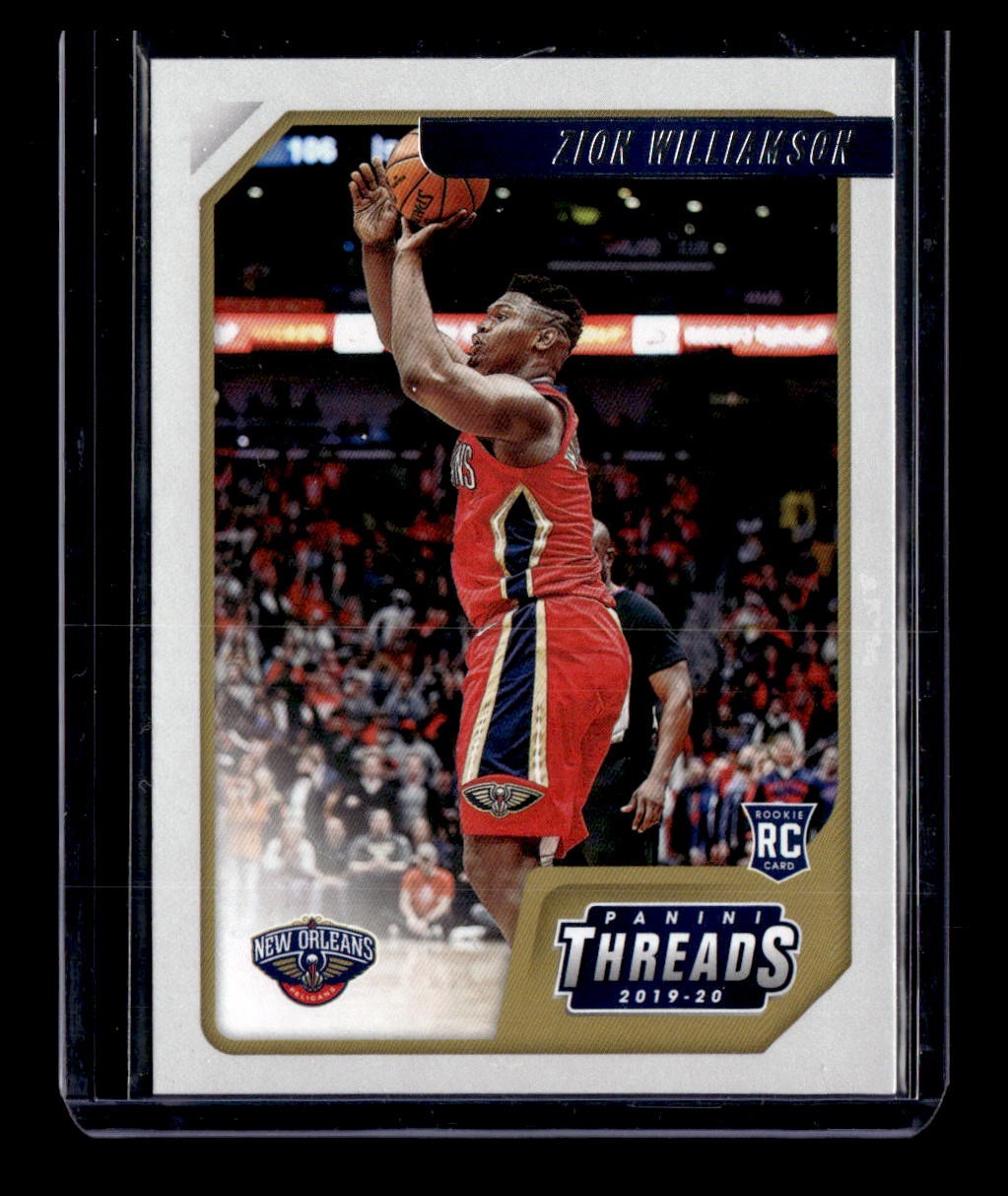 2019-20 Panini Chronicles #78 Zion Williamson Rookie Threads JH01