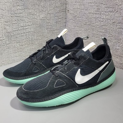 Nike Solarsoft Run Men s US Size 15 Black Bomber Grey Sneaker Shoes 631409-010