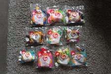 McDonald's TY Teenie Beanie Babies 1996 - Complete Set of 10 - MIB