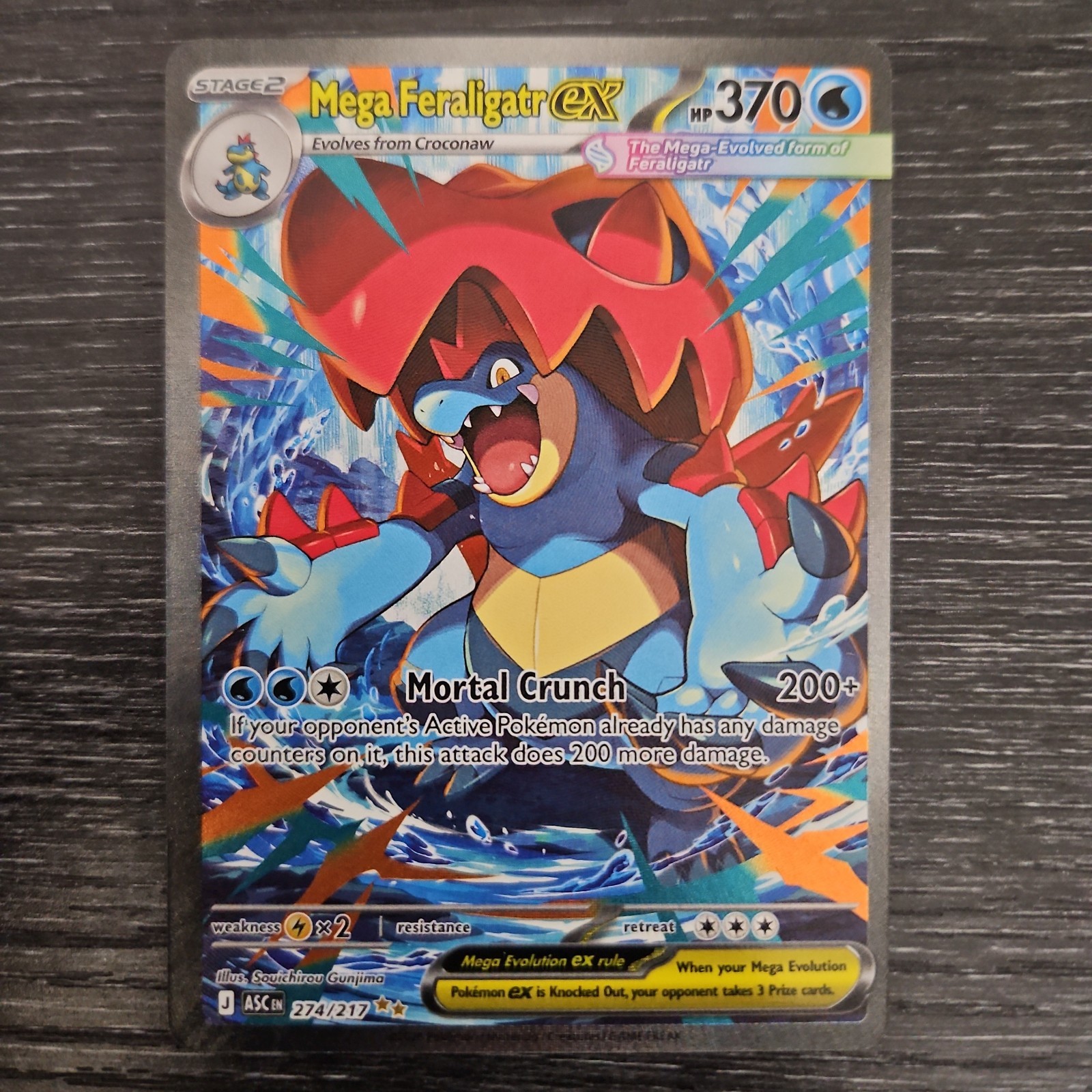 Mega Feraligatr ex 274/217 Me: Ascended Heroes Holo