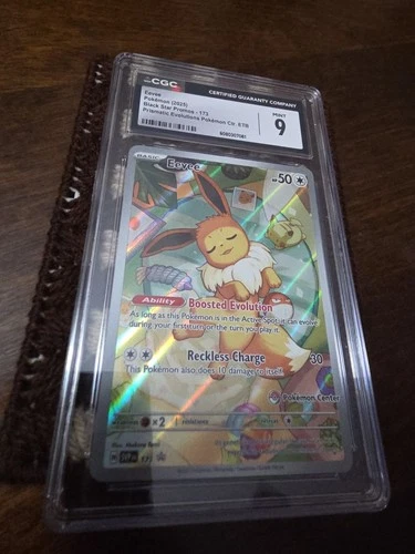 CGC 9 MINT - Eevee 173 - Stamped Pokemon Center Exclusive Scarlet & Violet Promo