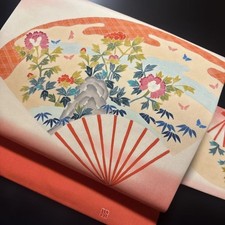 Nagoya Obi Belt Band Kyusun Pure Silk Kimono Nagoya Style Shioze Japan (K1988)
