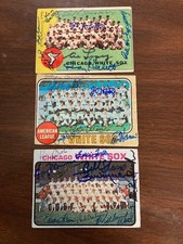 Chicago White Sox Signed 1968 Topps Team Card(6sig)Wilbur Wood,Ron Hansen,etc