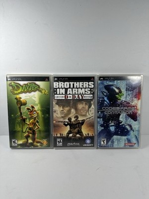Lot of 3 PSP Empty Game Cases Daxter Brothers in Arms D-Day Coded Arms Contagion