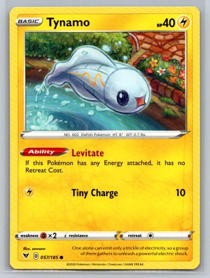 Tynamo #057/185 SWSH04: Vivid Voltage Common - Pokemon Cards E49