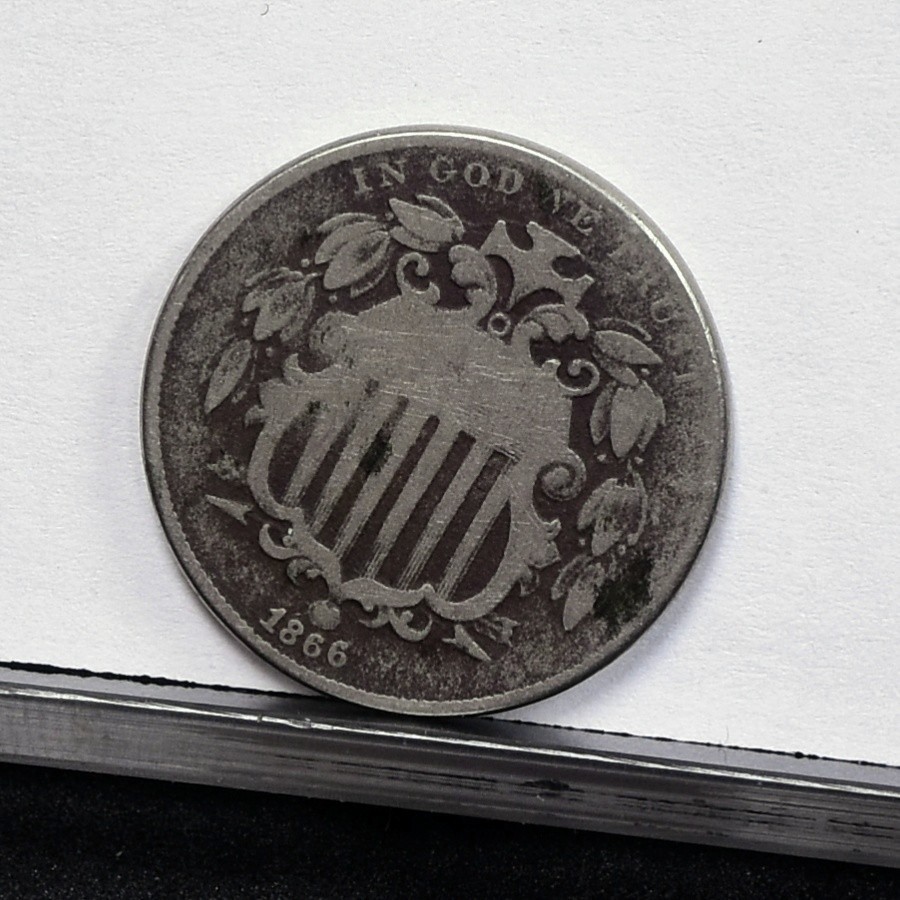1866 Shield Nickel - w/rays - Good (#61742-L) | eBay