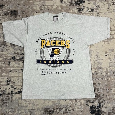 VINTAGE Pro Player 90s INDIANA PACERS Men's Sz L T-shirt Pro Player NBA Miller