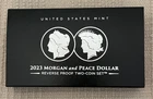 2023 S Morgan And Peace Reverse Proof Silver Dollar Two Coin Set OGP/COA