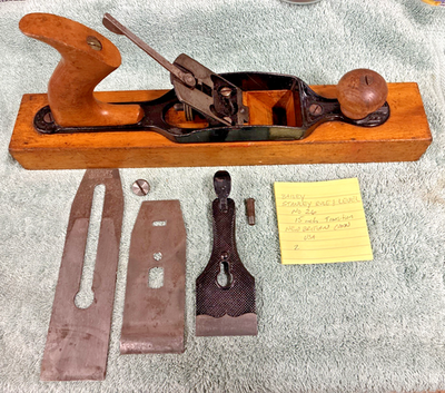 #ad #ad Vintage Stanley Bailey No. 26 Transitional Wood Bottom Fore Plane Conn. USA $76.84
