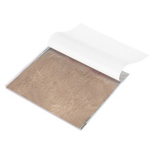 10 Sheet Gold Leaf Sheet, 5.5"x5.5" Booklet Paper,Coffee Bronze