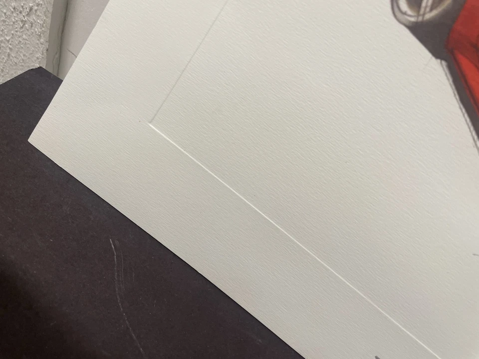 RARE Ferrari California Print Car LITHOGRAPH Luca di Montezemolo Signature - Image 2 of 4