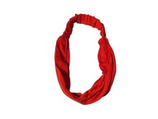 Red Wide Cotton Stretch Headband Hair Accessory
