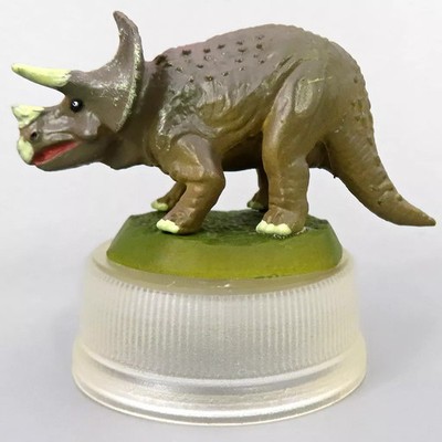 Kunststoff Flaschenverschluss Tricera Tops (TYPE.A) ''Retro Classic Dinosaur B...
