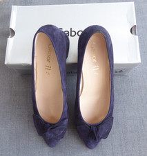 Gabor Hooty 'Soft & Smart' Court Shoes Navy suede leather size 7.5 New in box