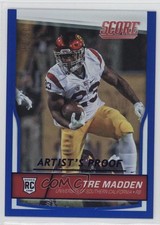 2016 Score Rookies Jumbo Artist's Proof 50/50 Tre Madden #355 a8x