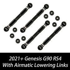 For 20+ Genesis G90 RS4 Adjustable Air Suspension Lowering Links Kit Module Rods
