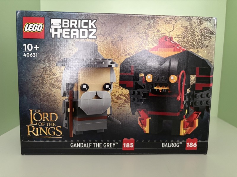 LEGO BrickHeadz: Gandalf the Grey & Balrog (40631), New, Sealed & Retired