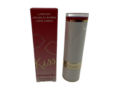 Mirabella NEW Perfect Red Lipstick KISS Full Size Free Shipping Authentic